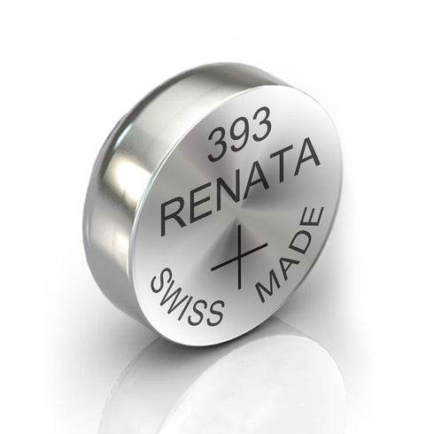 6x Renata 393 Watch Battery 1.55V Silver Oxide Button Coin SR754SW - TradeNRG UK